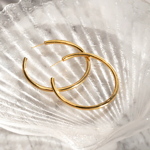 美しい天然石【leah alexandra】DEMI GEM HOOPS★本場カナダ発 Leah Alexandra Jewelry
