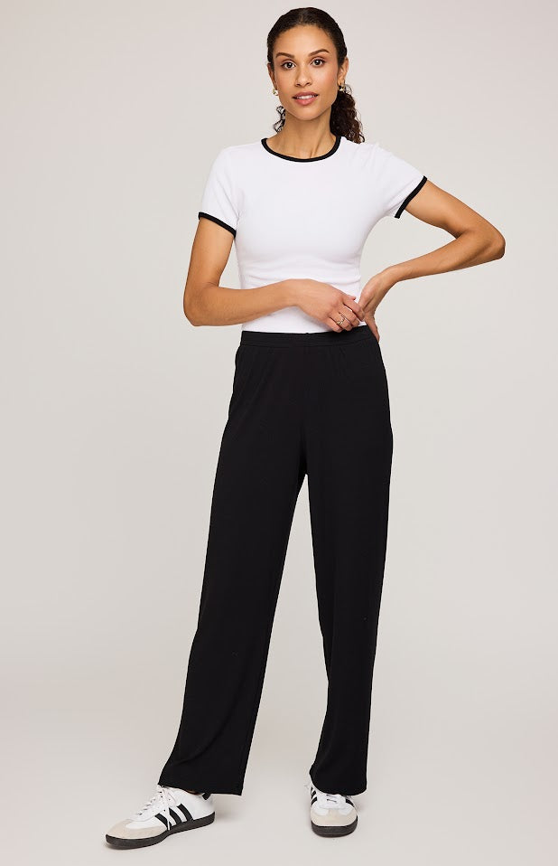 【COSYHARU】Beige Gray & Black Pine Bizo Wide Slacks Pants & Leggings – Boheme Collective