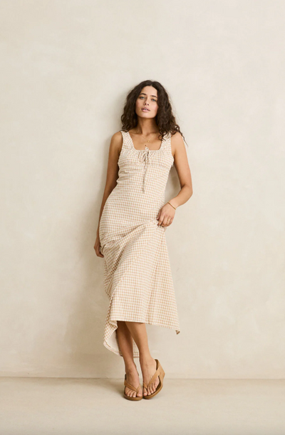 London Check Maxi Dress – Boheme Collective
