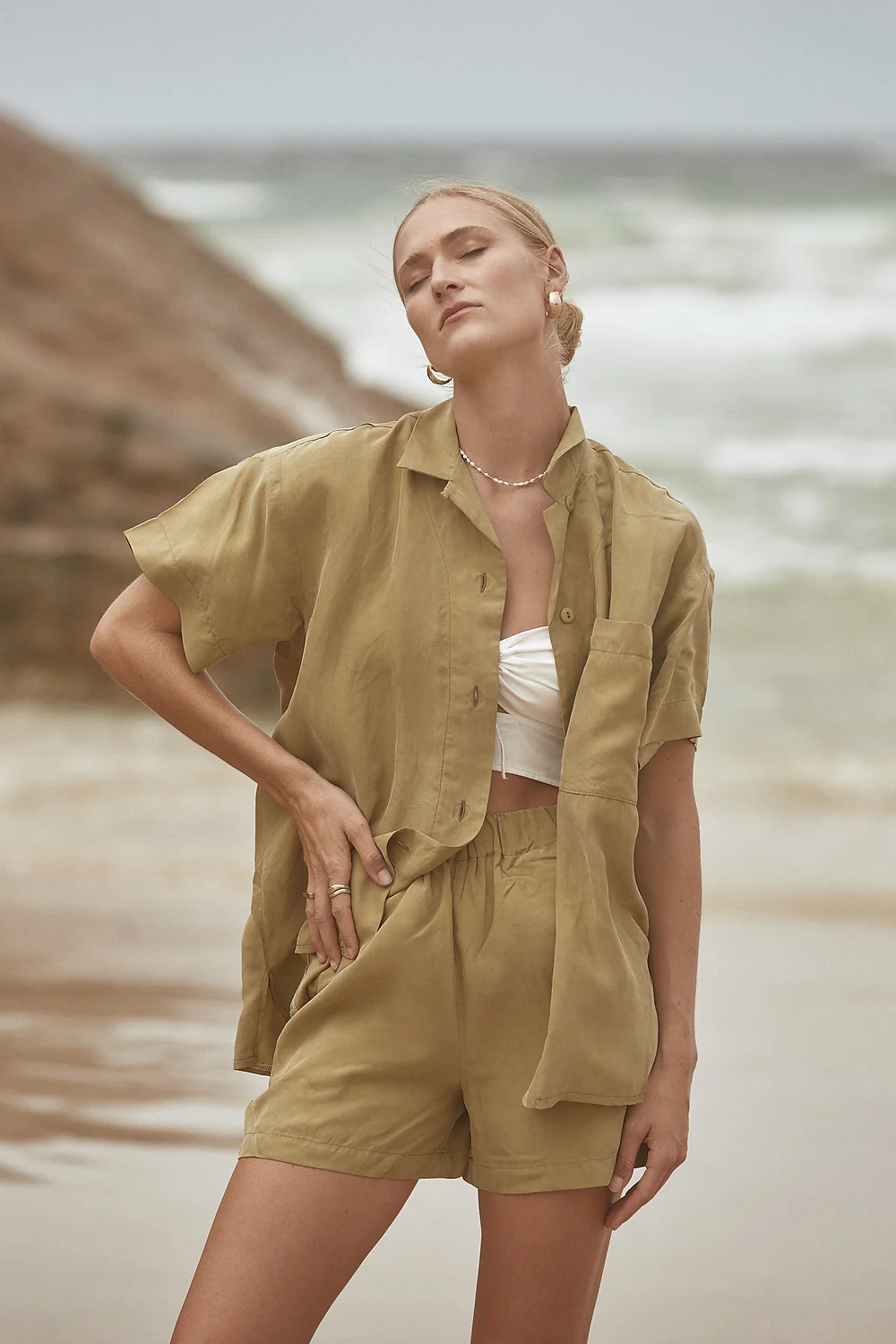 【BOHEMSEO】STRAP LAYERED SHORTS Shorts - BOUTIQUE SET – Boutique Set